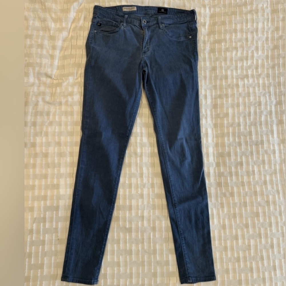 AG Adriano Goldschmied Super Skinny Ankle Crop Jeans 25 USA Cigarette Denim - Picture 3 of 10